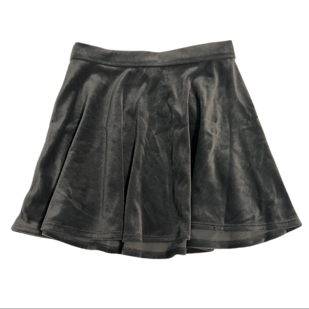 NWT Abercrombie Silver Velvet Tennis|Skater Skirt
